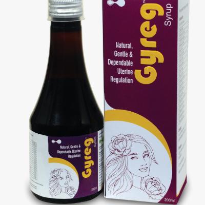 Gyreg Syrup – Herbal Uterine Health Supplement for Women | Natural Support for Menstrual & Reproductive Wellness | 200ml